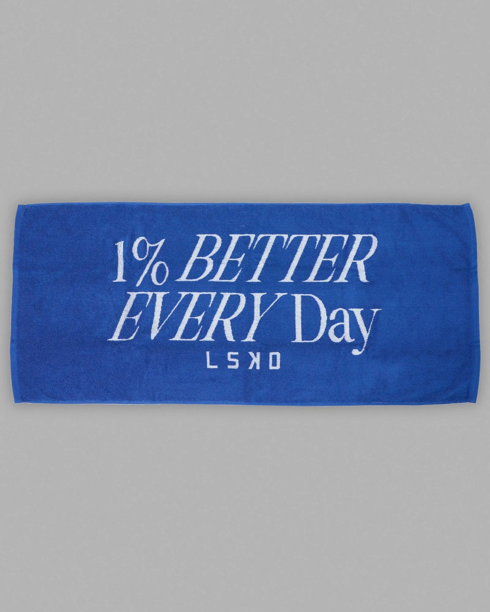 1% Better Every Day Cotton Towel 50x115cm - Power Cobalt-White