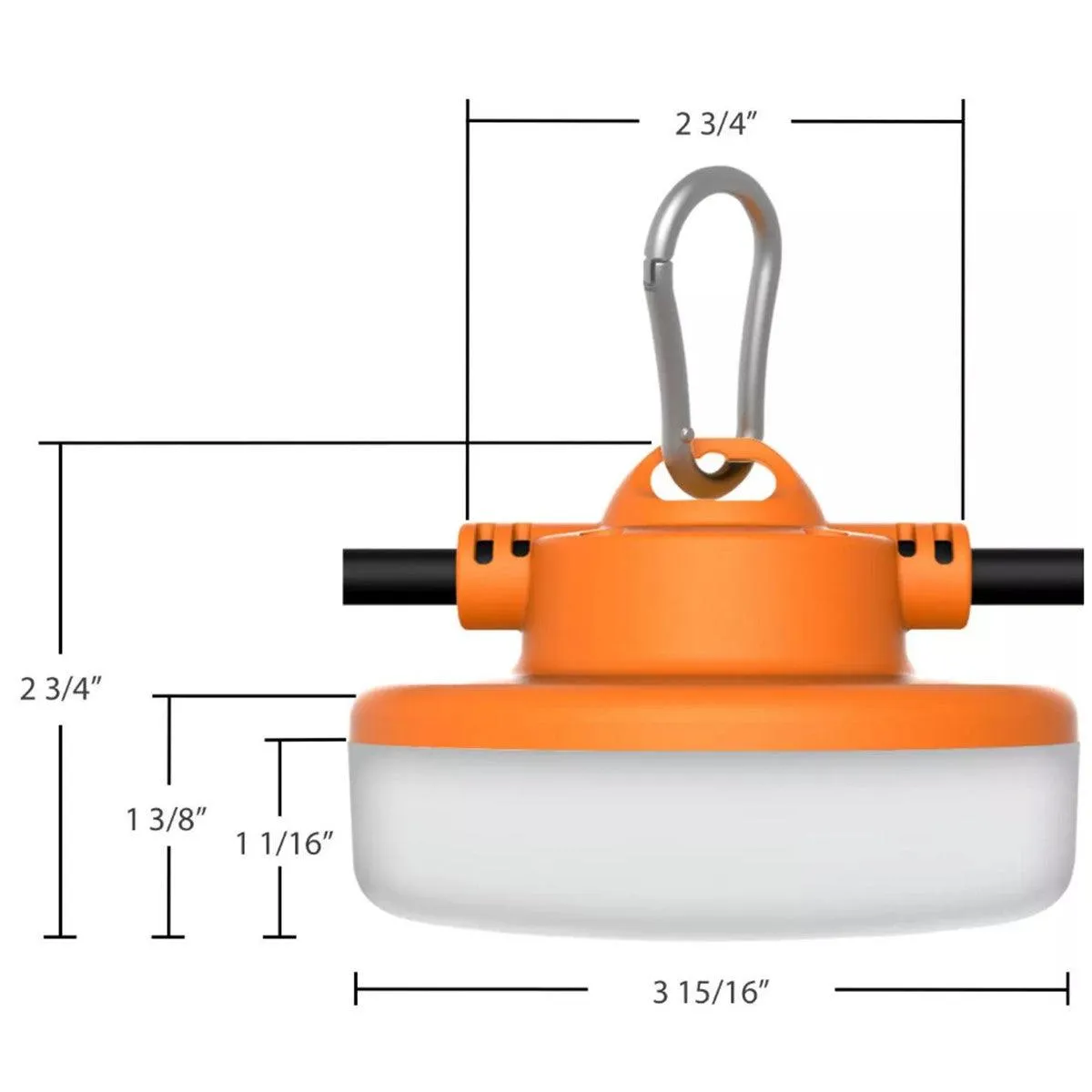 100ft Construction LED String Light For Jobsite, 16000 Lumens, Plug & Hooks, 120V