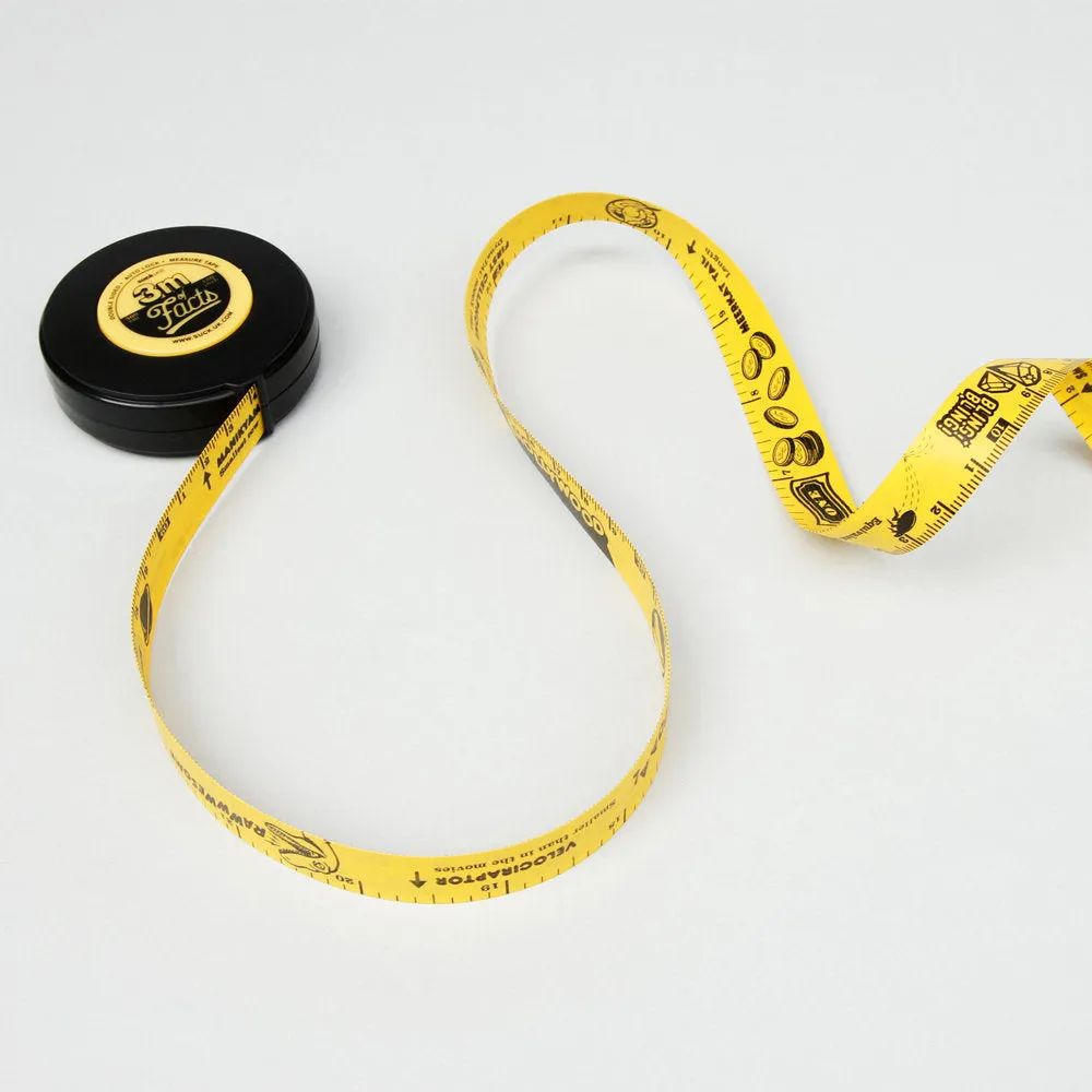 3 Metres of Facts Measuring Tape