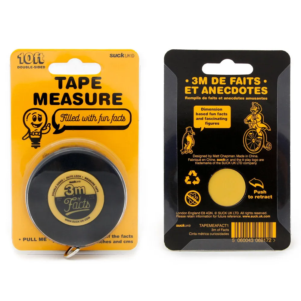 3 Metres of Facts Measuring Tape