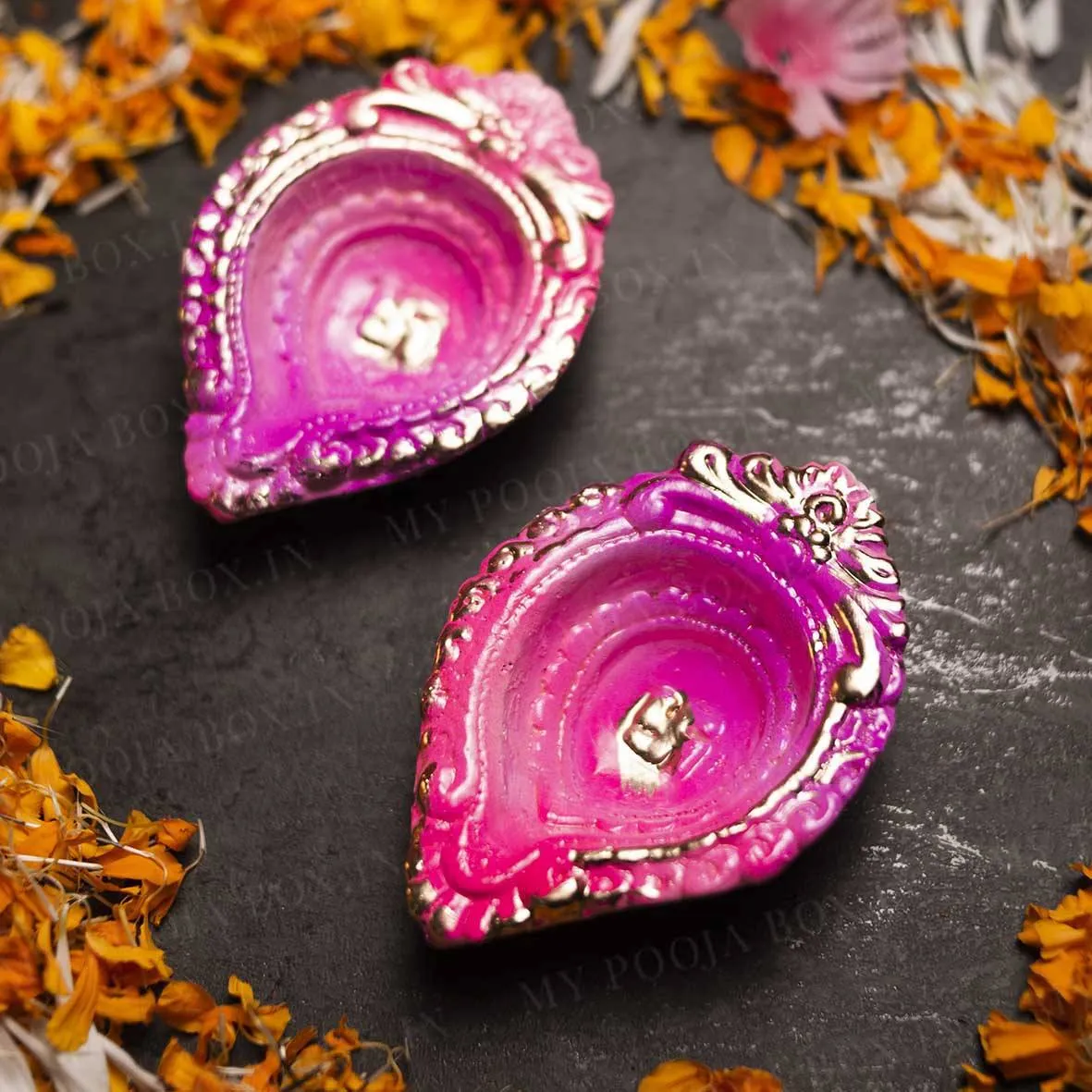 4INCH Radiant Eco Friendly Diya (Set of 2)