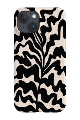 Abstract Botanical Plant Phone Case (Peach)