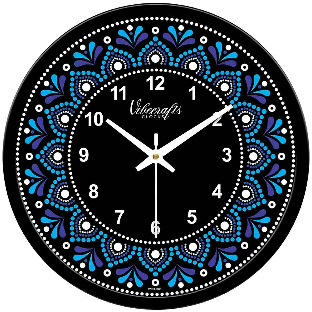 Abstract Colorful Printed Design Wall Clock