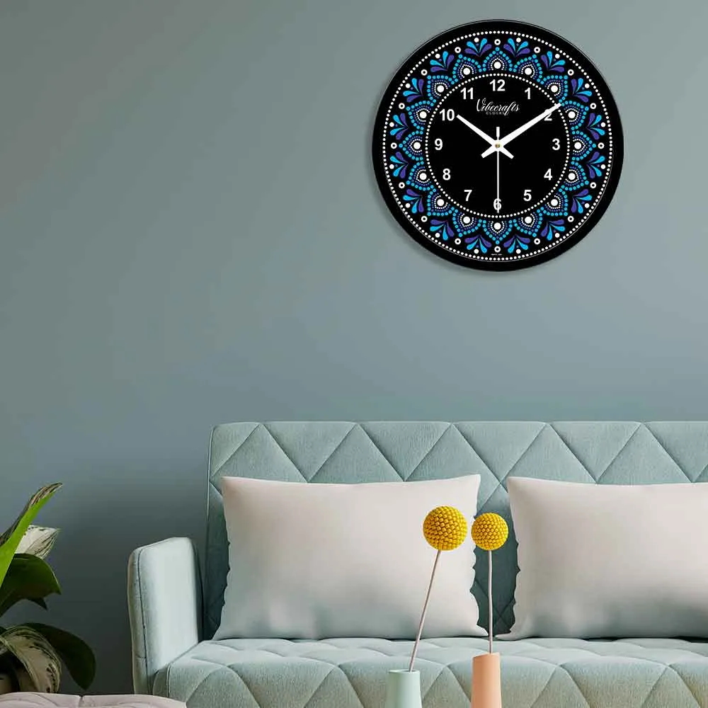 Abstract Colorful Printed Design Wall Clock