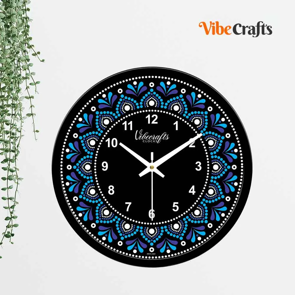 Abstract Colorful Printed Design Wall Clock