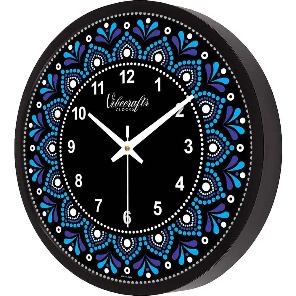 Abstract Colorful Printed Design Wall Clock