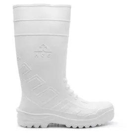 Ace Tsavo Safety Gumboots (With Steel Toe) - White