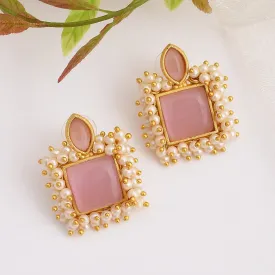 Agni Matte Gold Studs