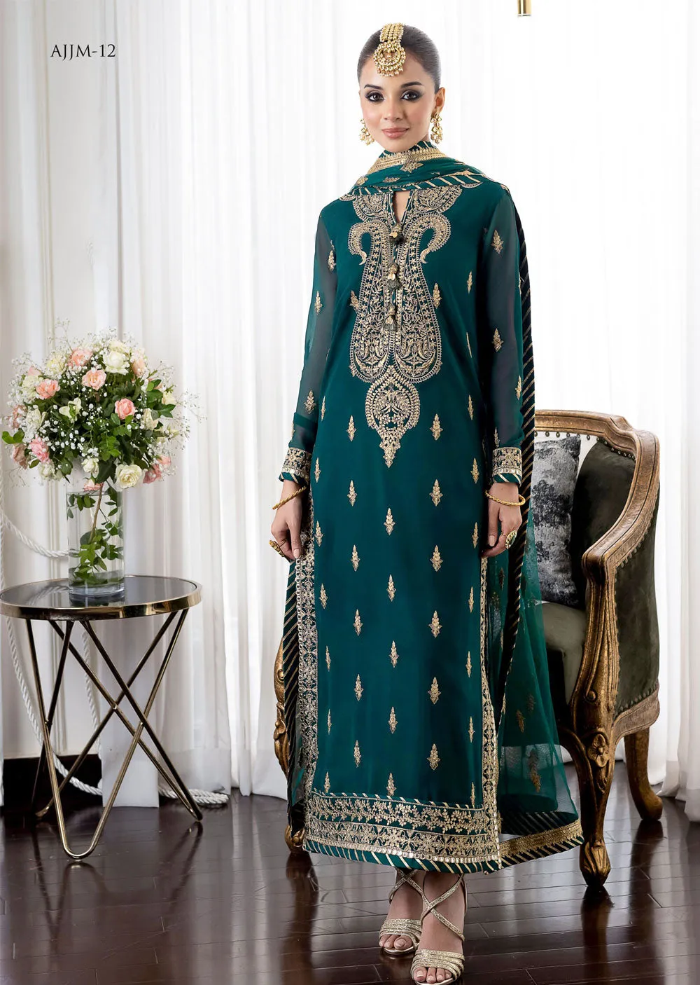 AJJM-12 Unstitched Jhilmil by Asim Jofa