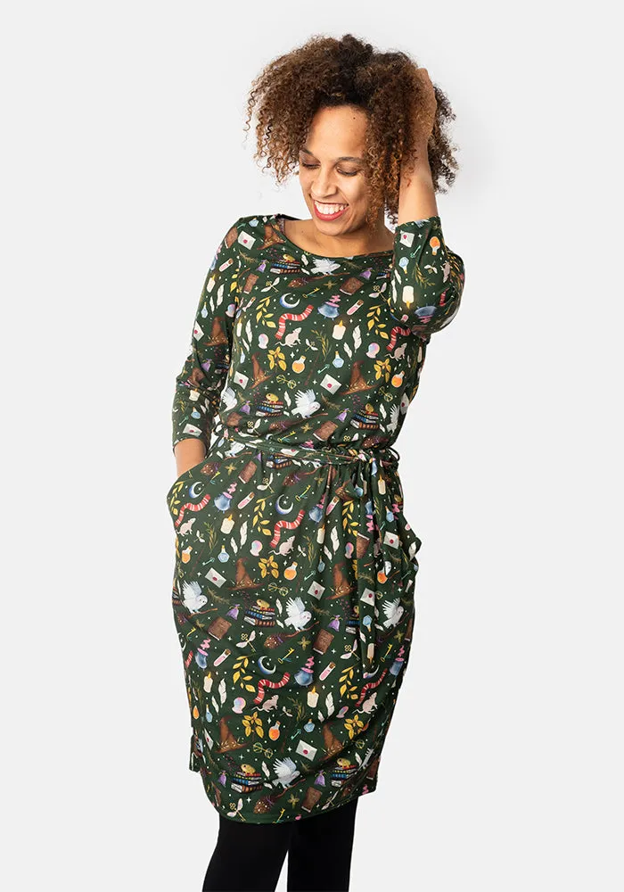 Albertina Wizards Spells Print Dress