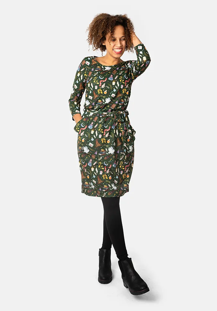 Albertina Wizards Spells Print Dress