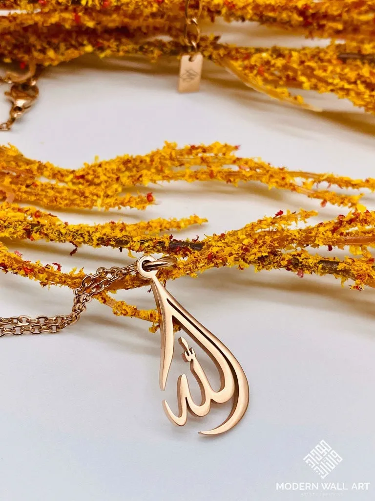 Allah Tear Drop Pendant Necklace | Women