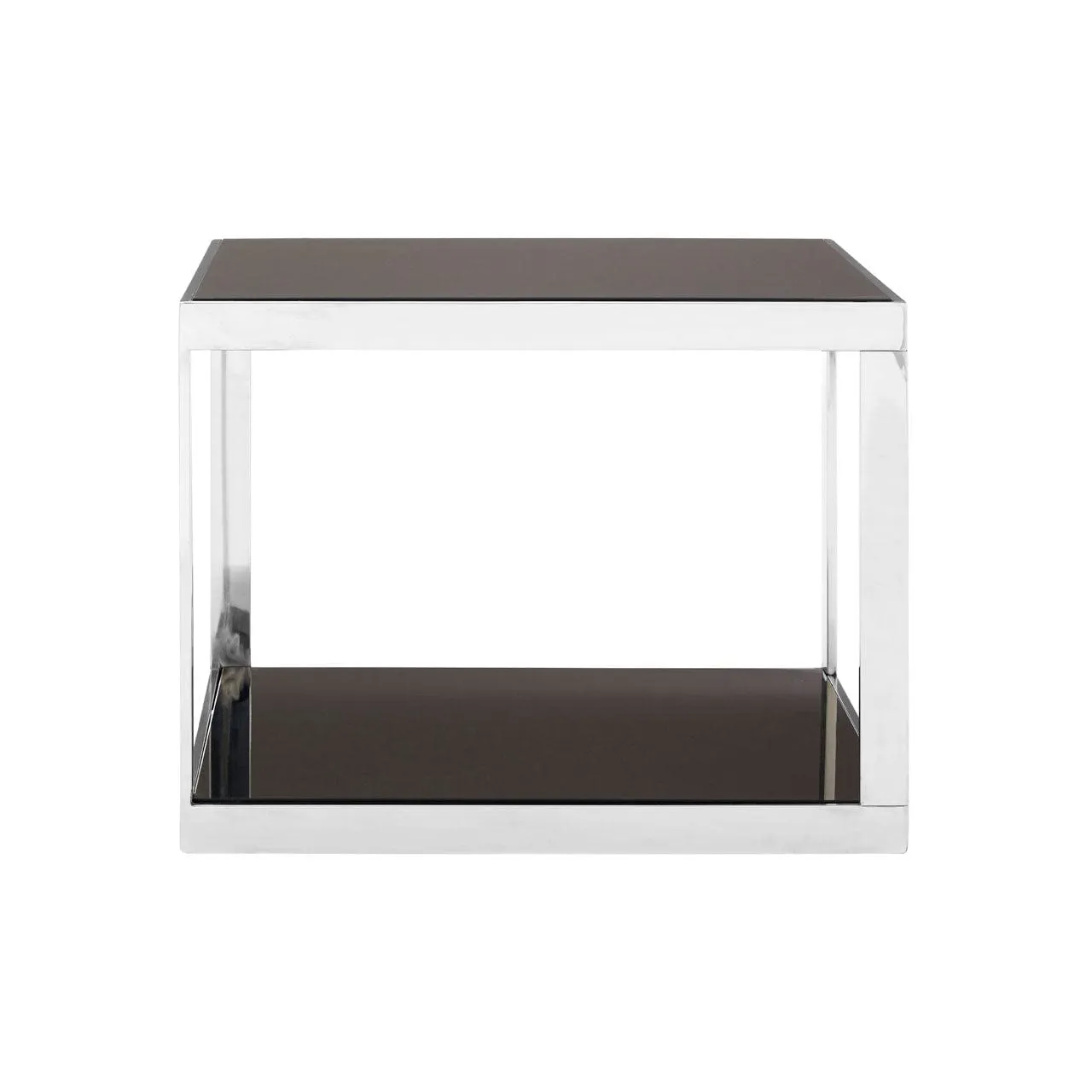 Allure Silver Finish Square Coffee Table