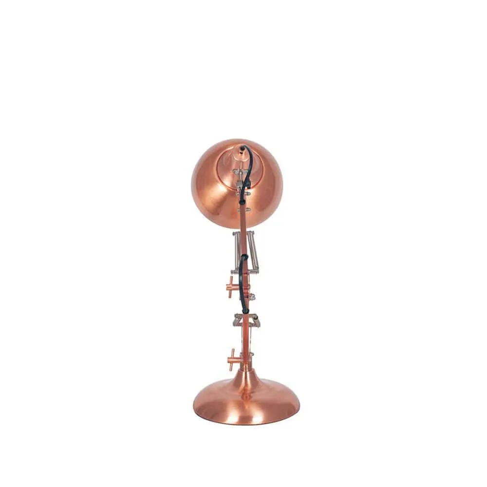 Alonzo Brushed Copper Metal Task Table Lamp