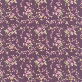 Anne of Green Gables - Floral Vine Wine Yardage