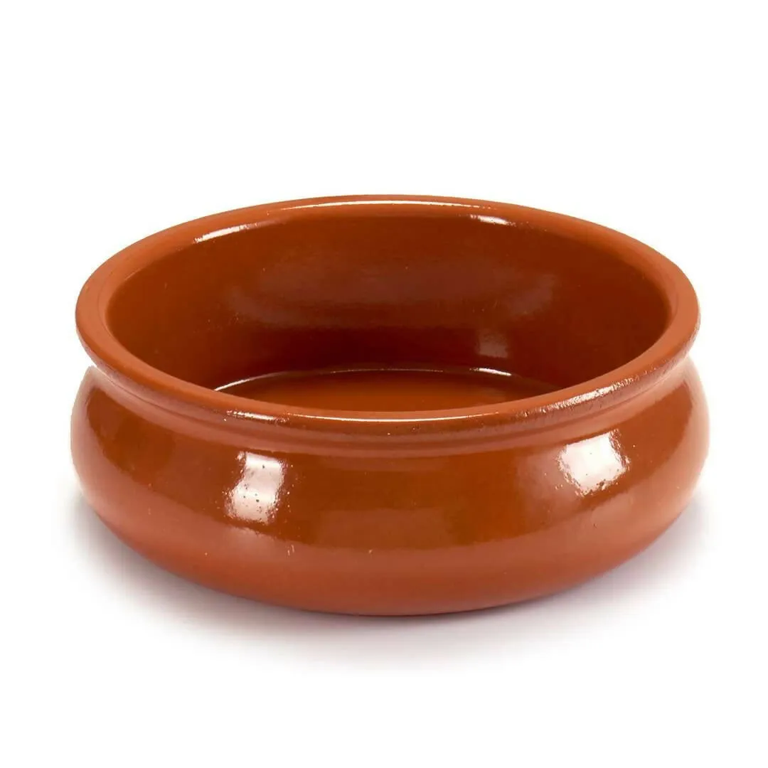 Arte Regal Brown Clay Belly Cooking Bowl 18 cm