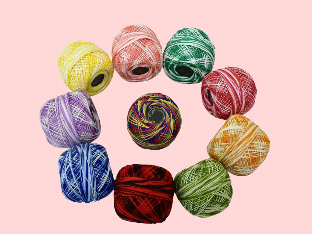 Assorted Crochet Cotton Thread Combo