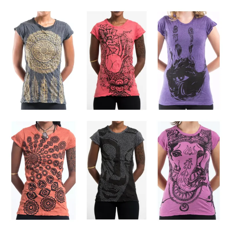 Assorted set of 5 Sure Design Women's T-Shirts