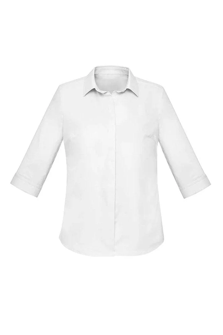 Biz Corporate Womens Charlie 3/4 Shirt RS968LT