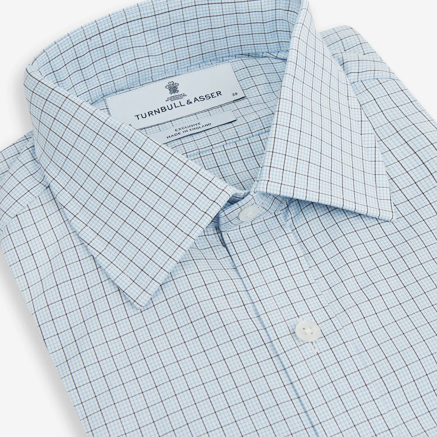 Blue Multi Graph Check Mayfair Shirt