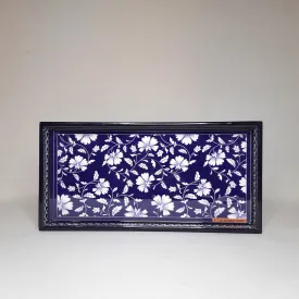 Blue Pottery Rectangle Enamel Mini tray