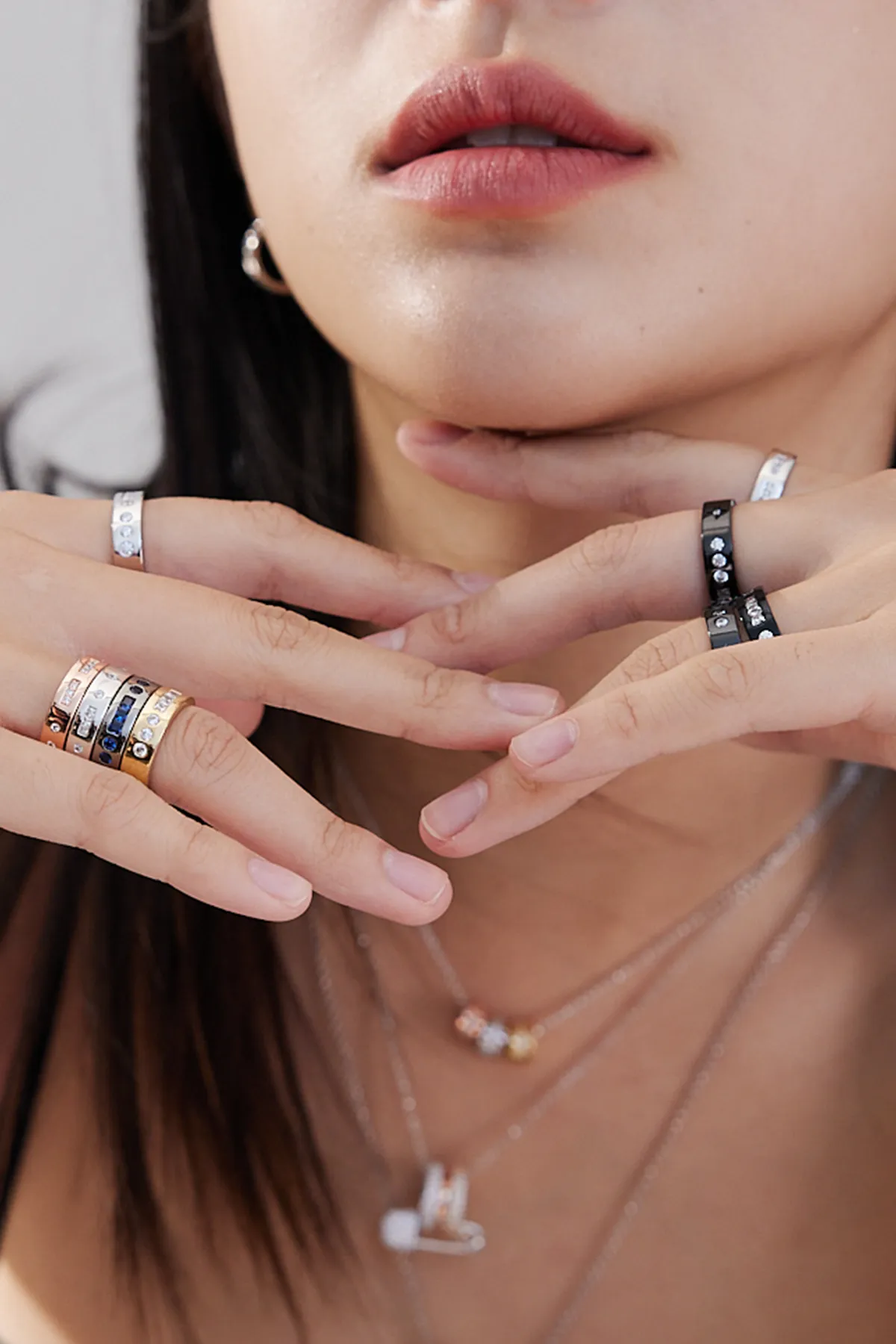 Blue Smile Morse Code Ring