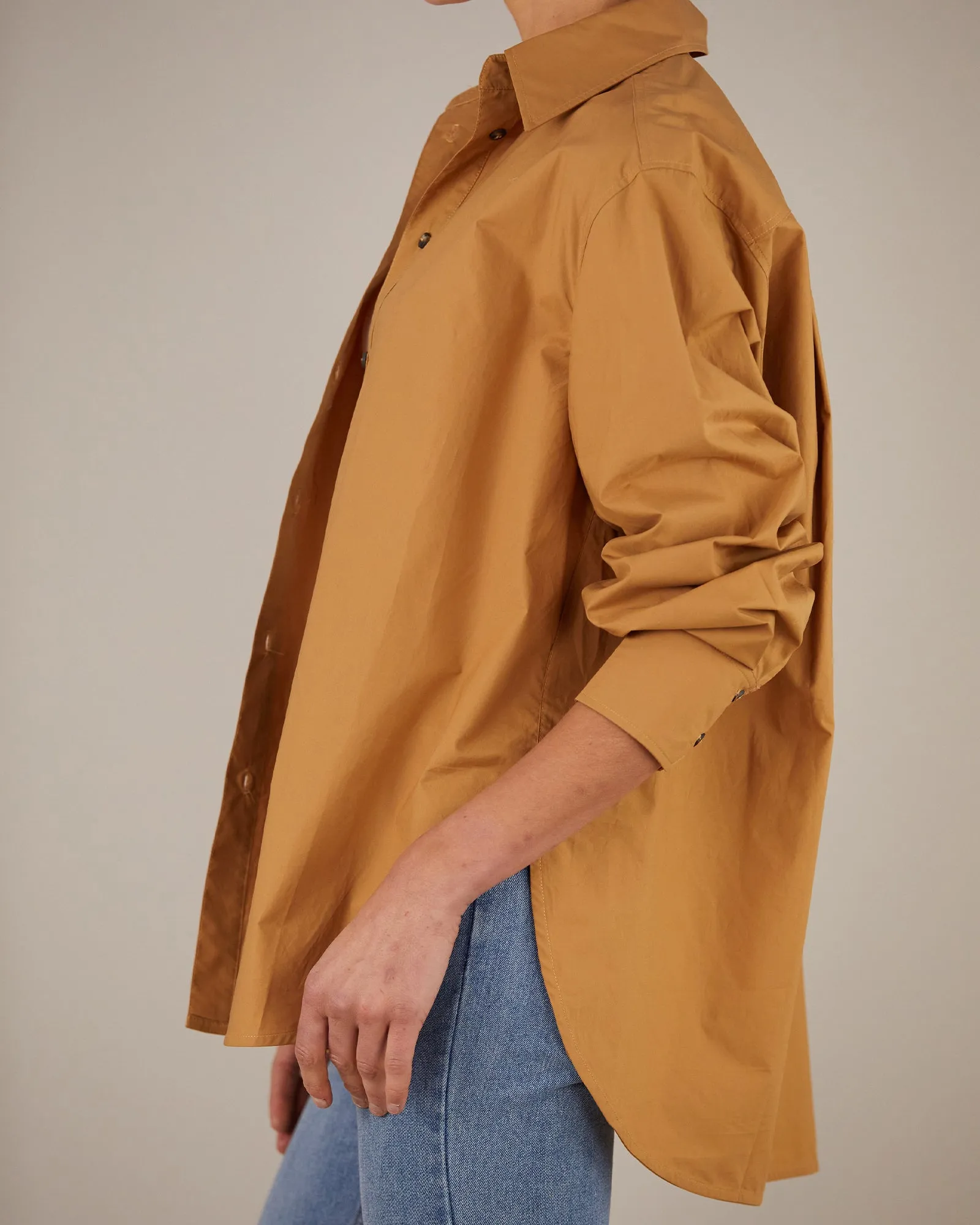 Blythe Collared Shirt - Camel