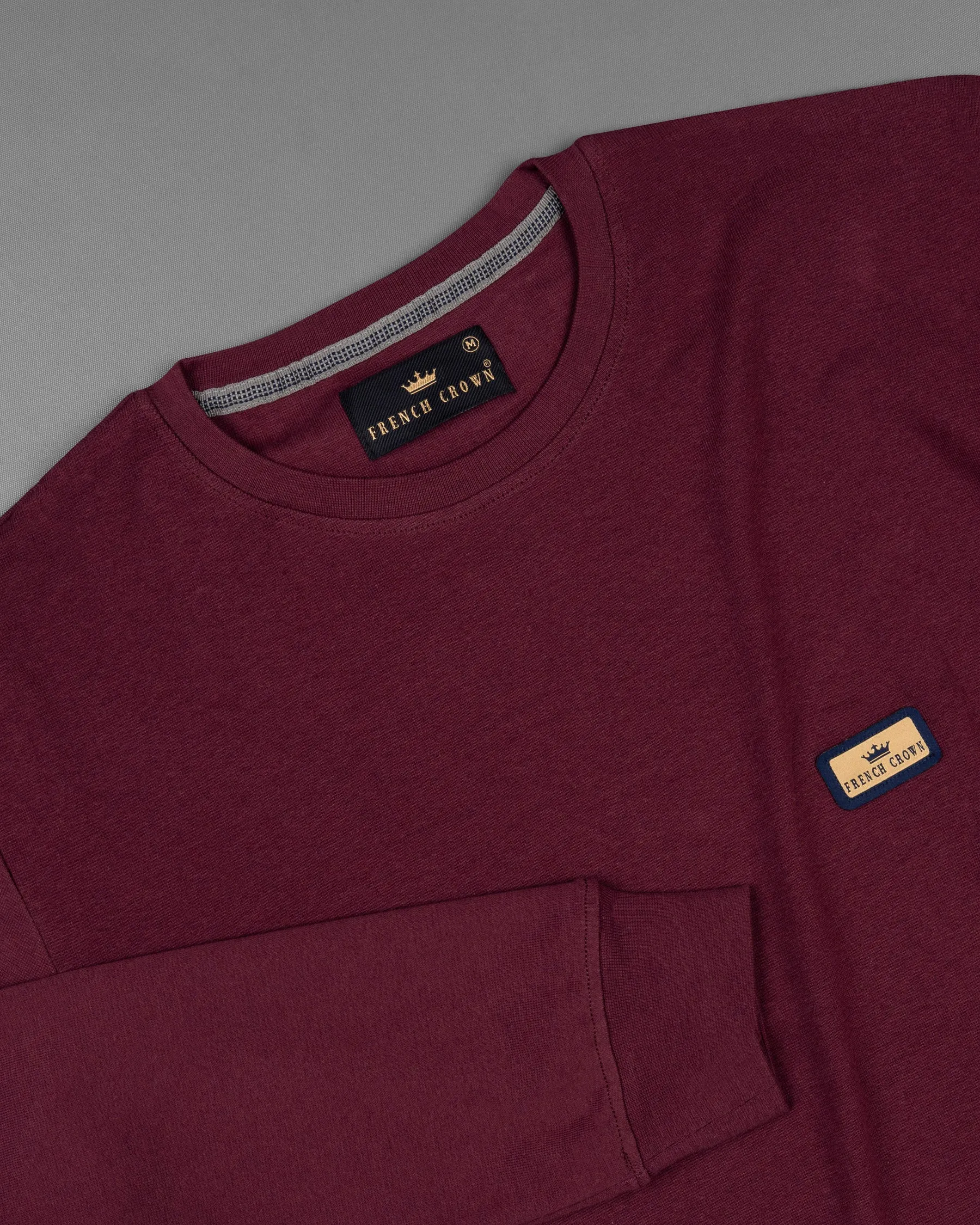 Bordeaux Full Sleeve Premium Cotton Jersey Sweatshirt