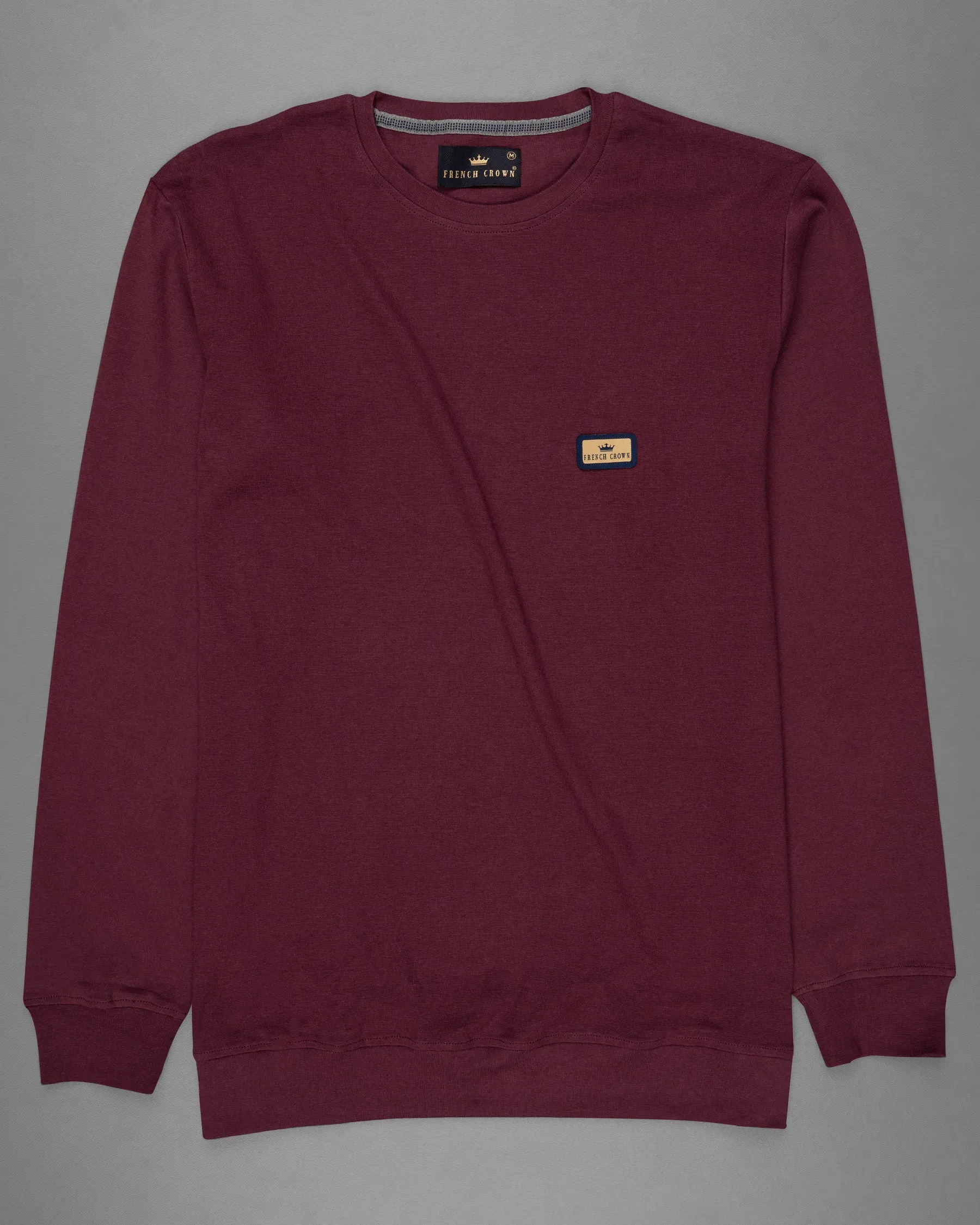 Bordeaux Full Sleeve Premium Cotton Jersey Sweatshirt