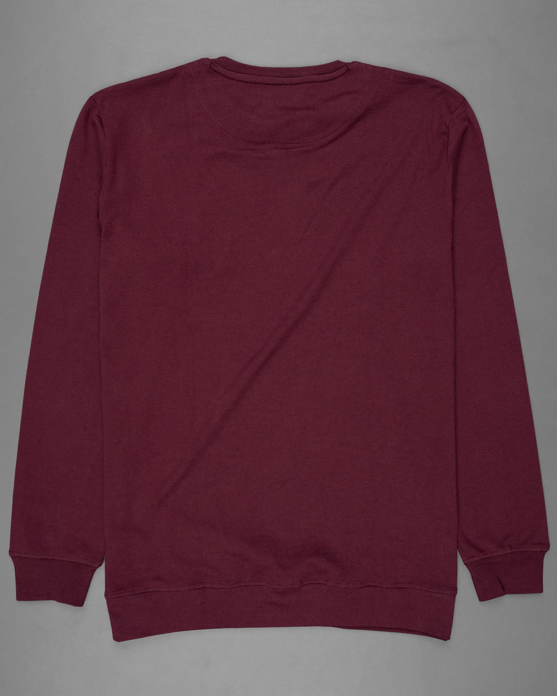 Bordeaux Full Sleeve Premium Cotton Jersey Sweatshirt