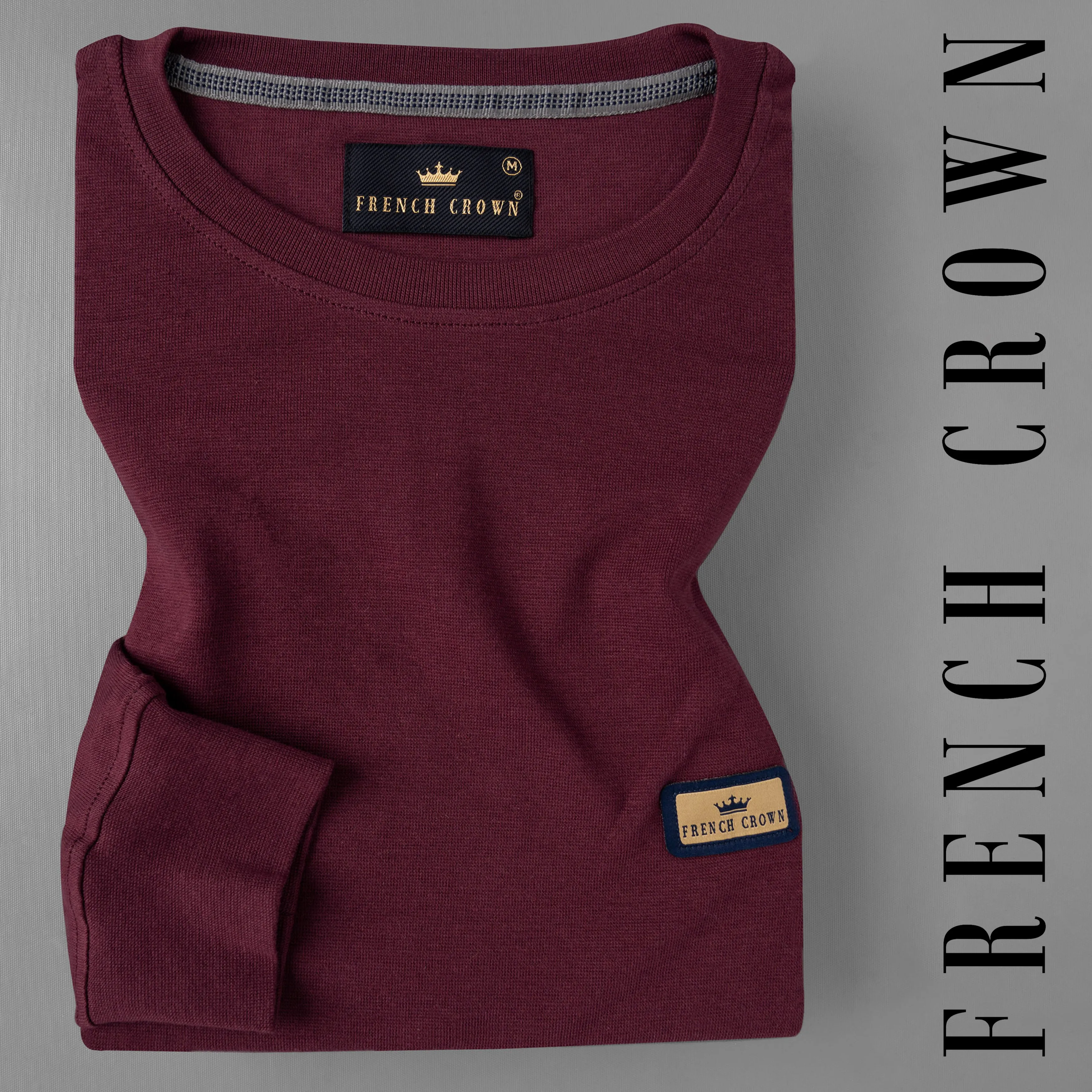 Bordeaux Full Sleeve Premium Cotton Jersey Sweatshirt