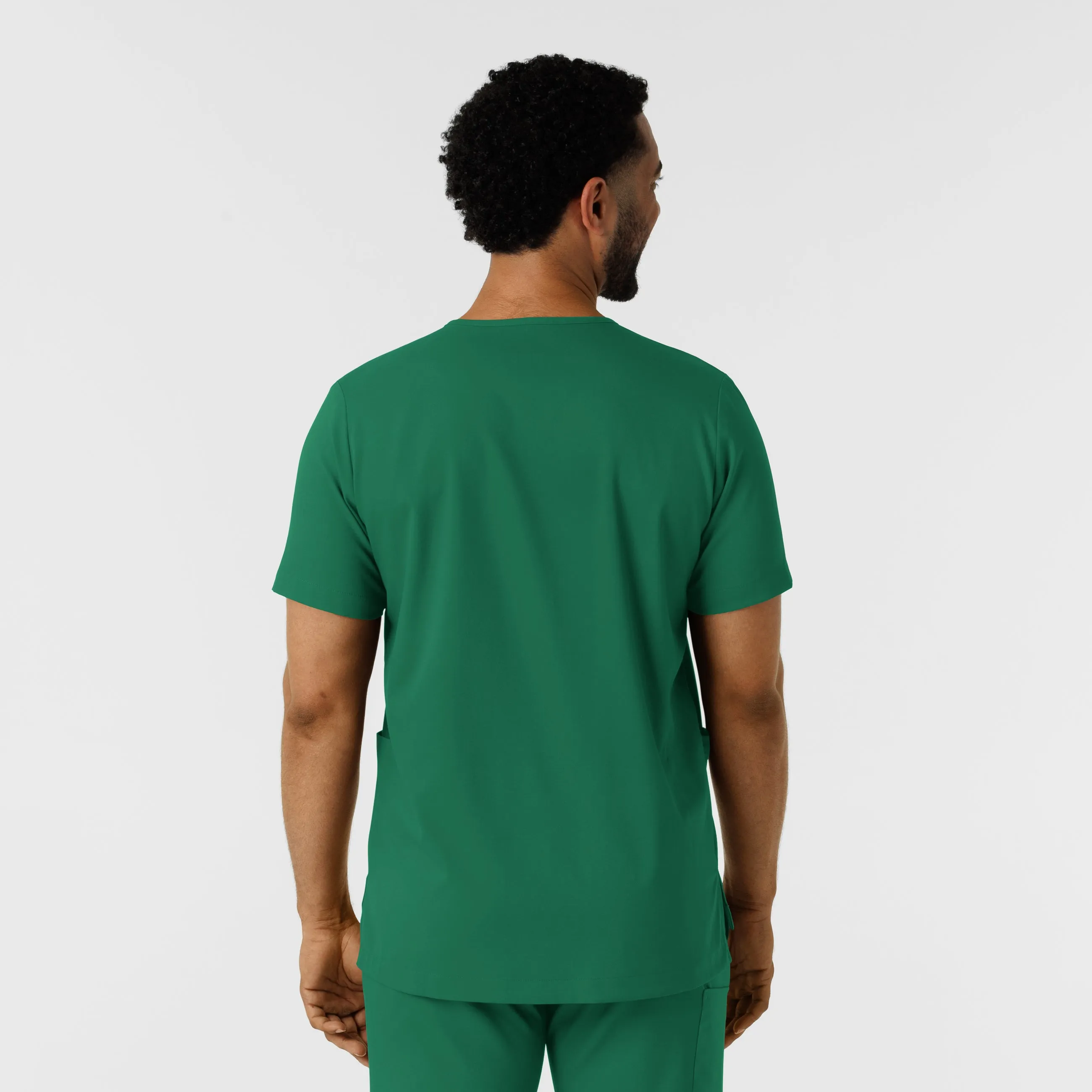 Boundless Men's Multi Pocket V-Neck Scrub Top - Hunter