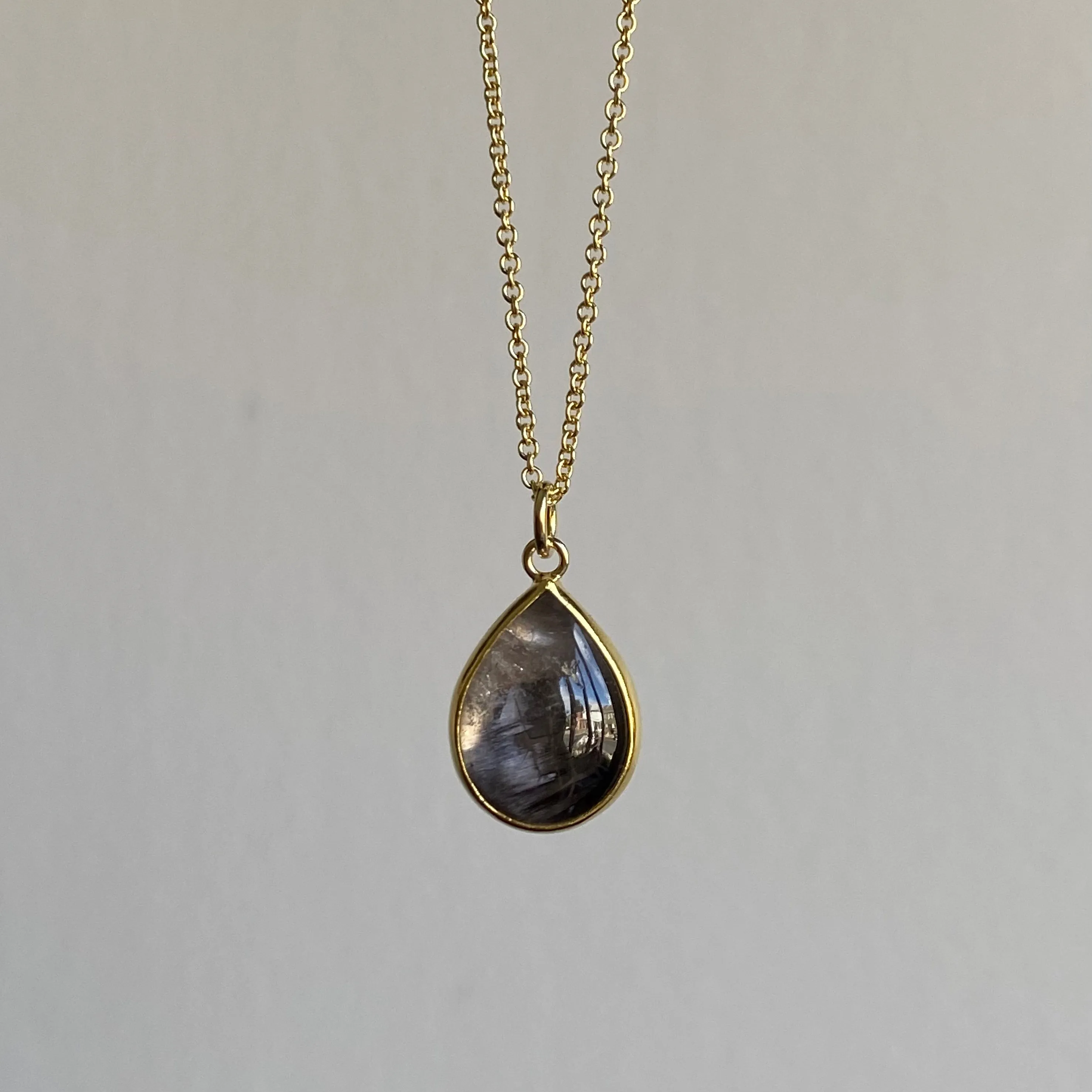 Brookite Quartz Drop Pendant