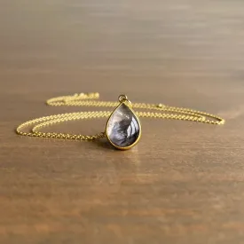 Brookite Quartz Drop Pendant