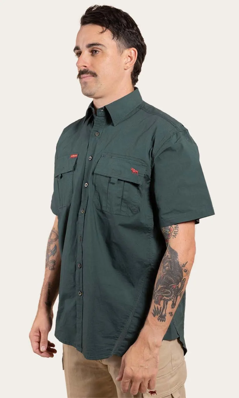 Bulgarra Mens Ripstop Full Button Work Shirt, More Colours