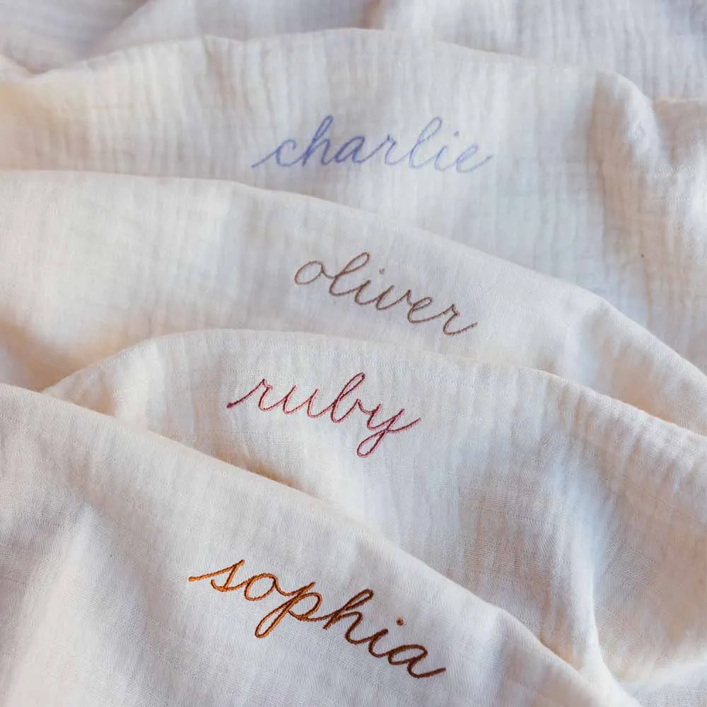 Bundle midi towel & mini towel - Organic cotton - Personalized