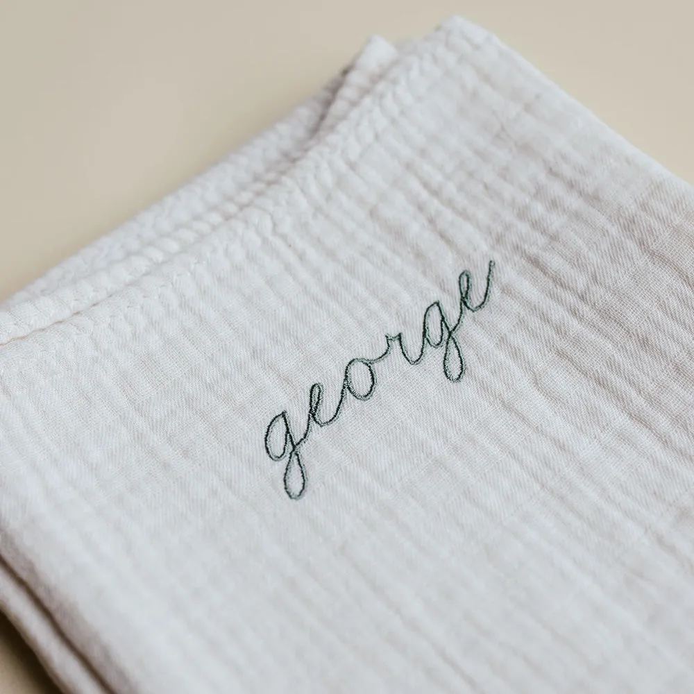 Bundle midi towel & mini towel - Organic cotton - Personalized