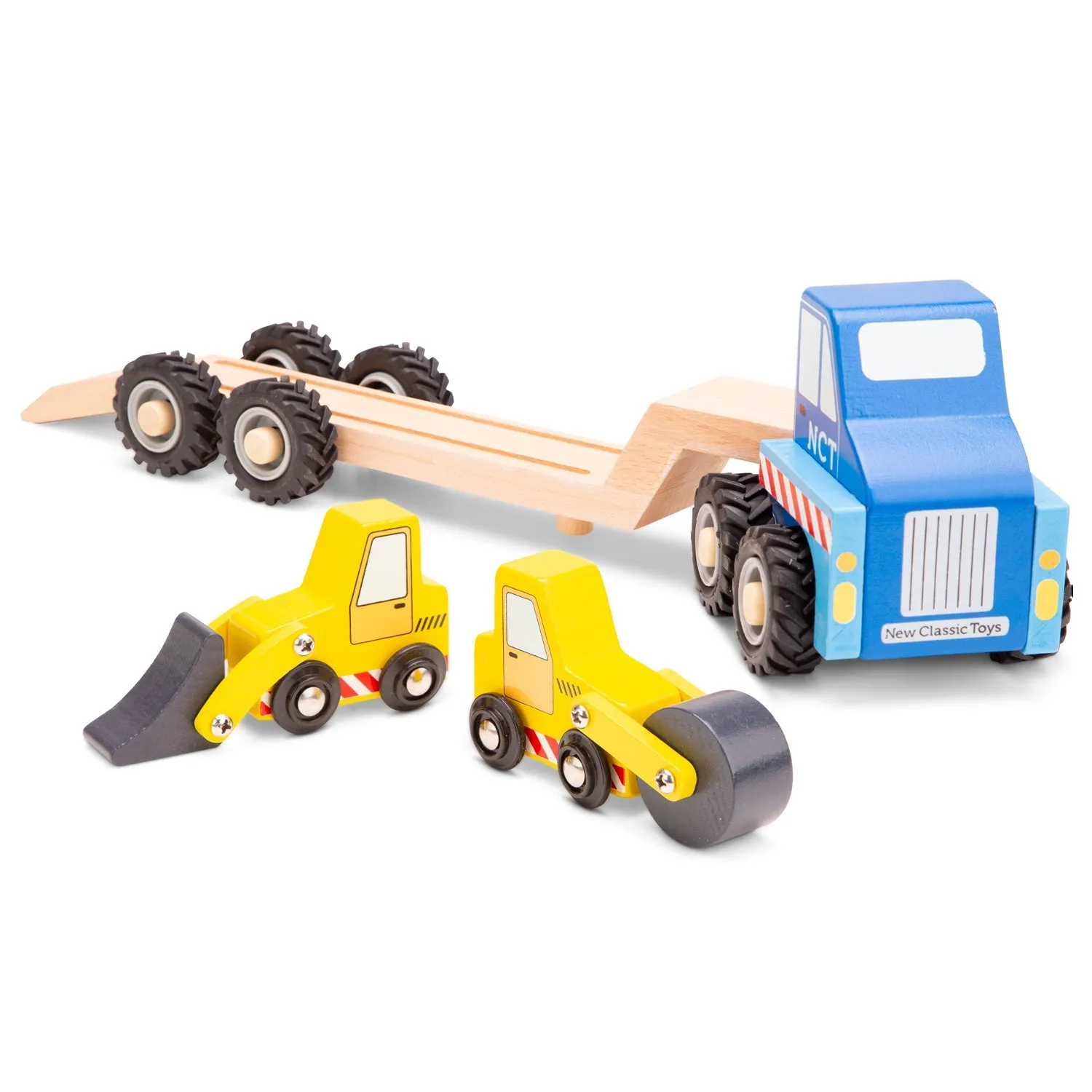 Car Transporter with 2 Construction Vehicles