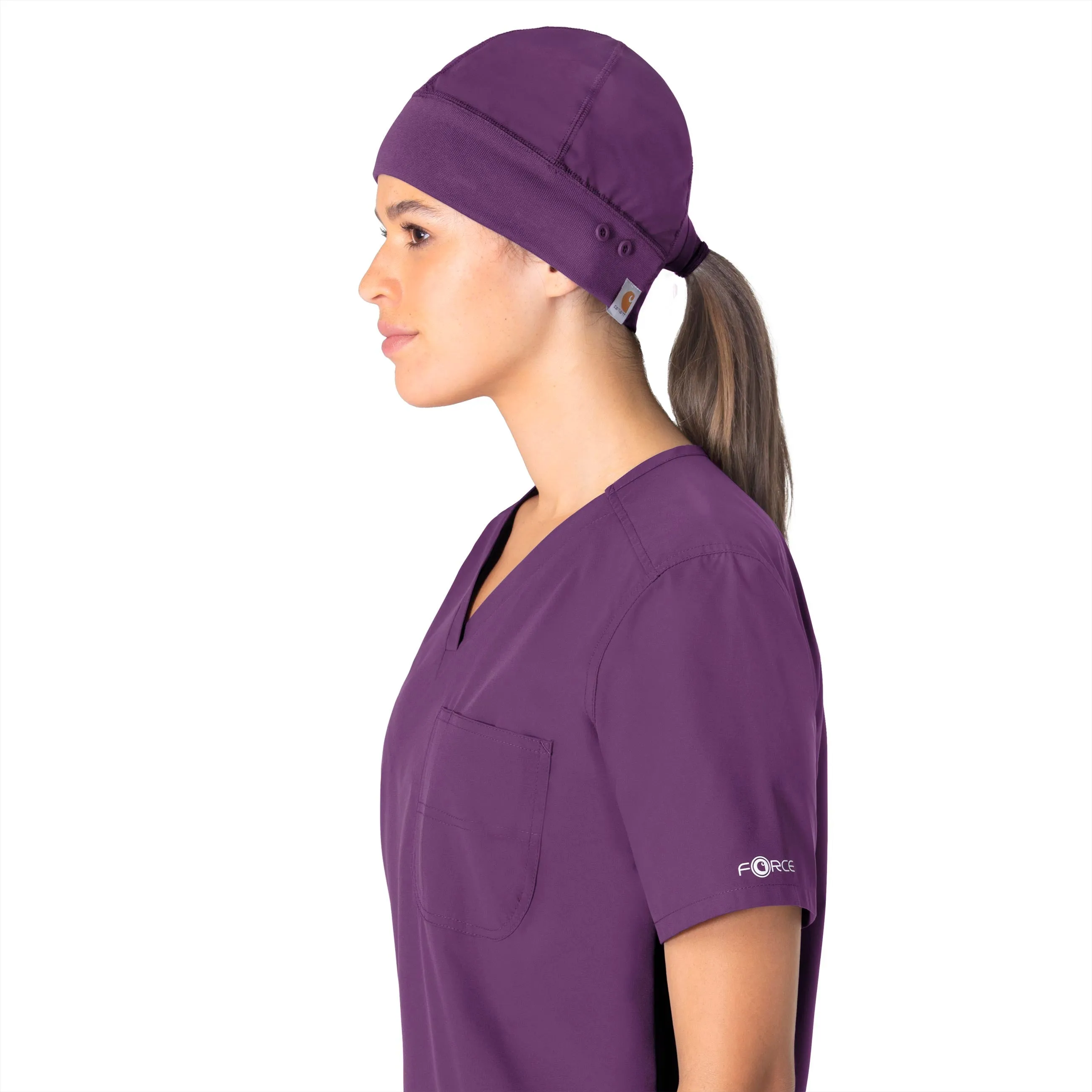 Carhartt Force Essentials Unisex Beanie Scrub Cap - Eggplant