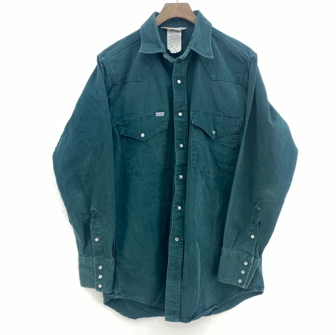 Carhartt Green Shirt Jacket Size M Workwear