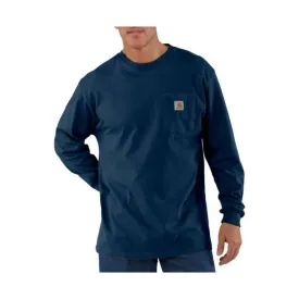 Carhartt Men's Long Sleeve Workwear Pocket T-Shirt - Navy