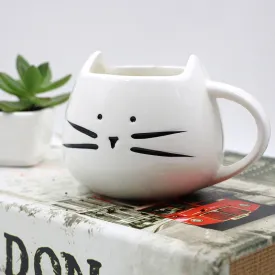 Ceramic Cute Cat Mug With Spoon - 400ML