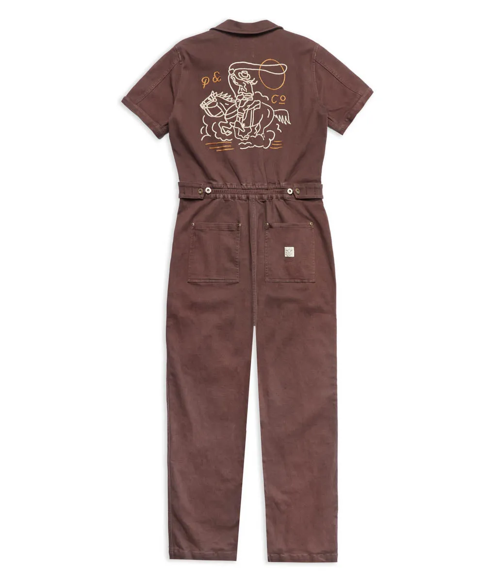 Chasing Sunsets Boilersuit - Brown