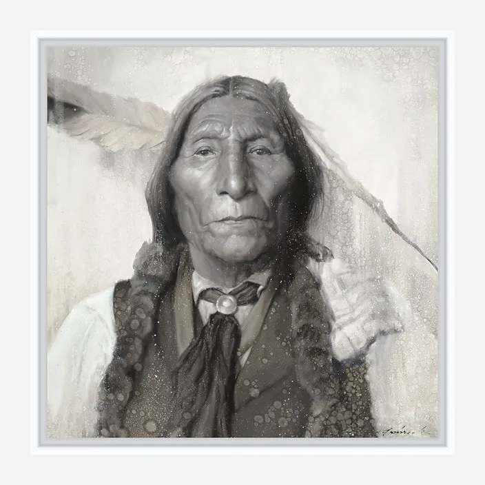 Chief Wolf Robe Square by David Frederick Riley