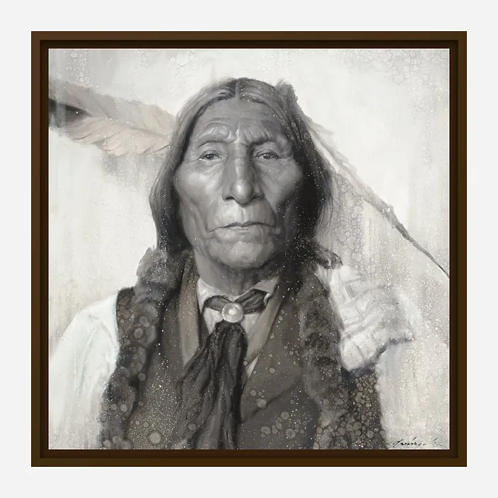 Chief Wolf Robe Square by David Frederick Riley