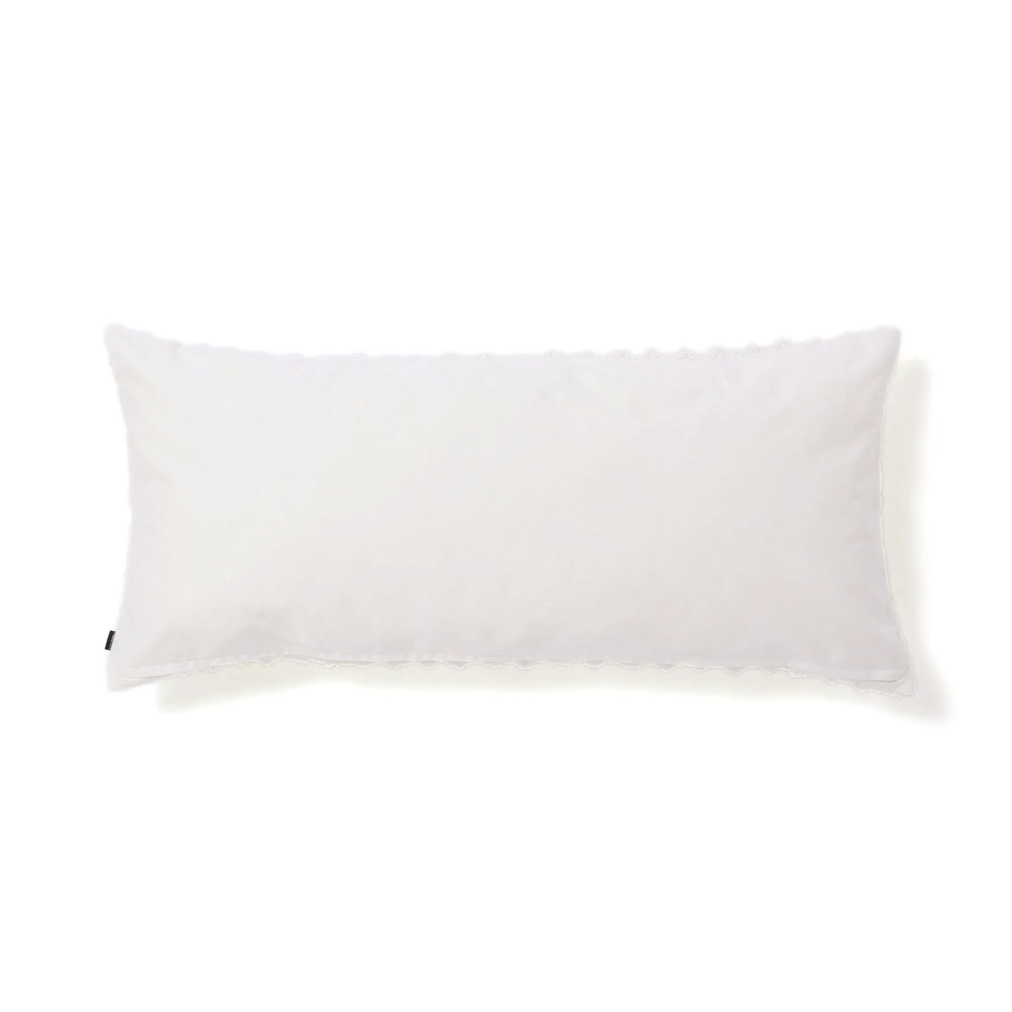 Chiffon Gather Cushion Cover 100 White