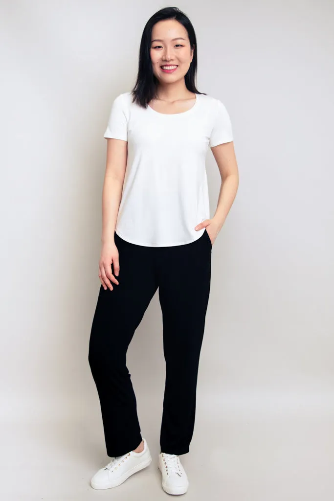 Clair Pant, Black, Bamboo