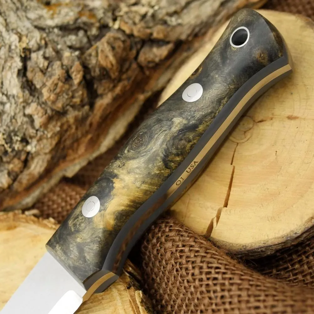 Classic: Buckeye Burl & Gray G10