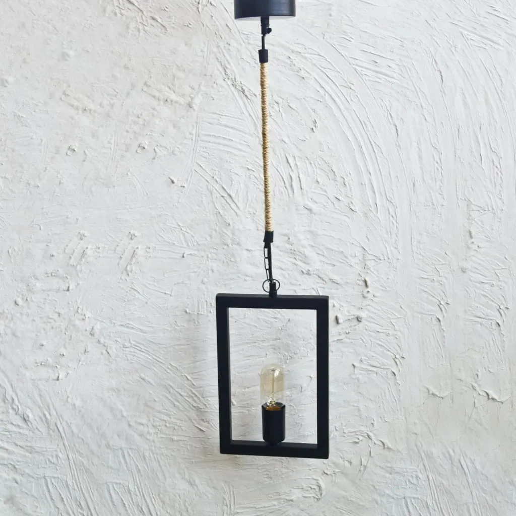 Clh146 Rectangle Frame Industrial Ceiling Pendant Lighting