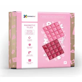 Connetix Tiles - 2 Piece Base Plate Set | Pink/Berry